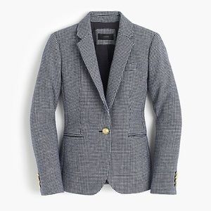 J. CREW Campbell Houndstooth Blazer in Blue